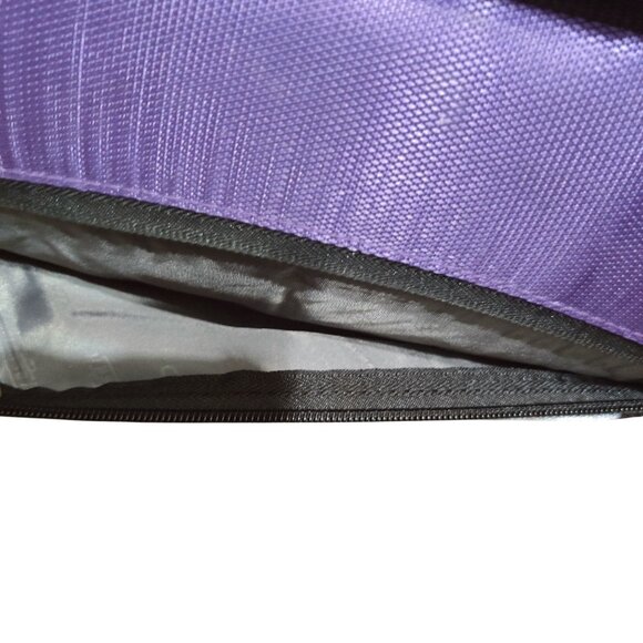 Case it Purple Gray 3 Ring Zipper Binder with Expanding File Organizer Pockets - Picture 11 of 11